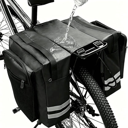 Bicycle Saddle Bag, Decorative Bicycle Backpack, Adjustable Hook Bicycle Bag, Mountain Bike Road Bike Rear Seat Rear Bag, Outdoor Cycling Sports, Large Capacity, Waterproof, Supports Long Distance Cyc