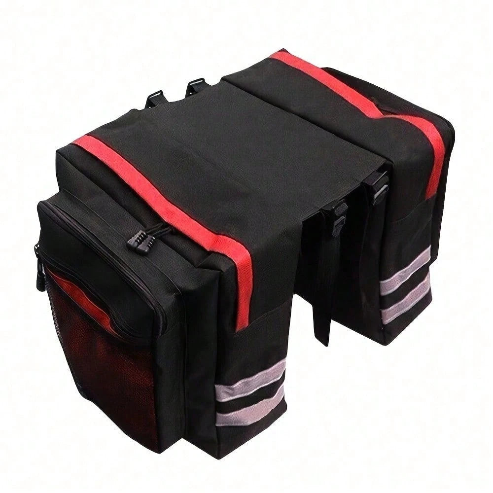 Bicycle Saddle Bag, Decorative Bicycle Backpack, Adjustable Hook Bicycle Bag, Mountain Bike Road Bike Rear Seat Rear Bag, Outdoor Cycling Sports, Large Capacity, Waterproof, Supports Long Distance Cyc