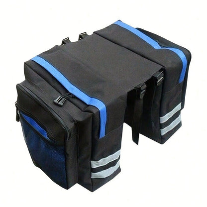 Bicycle Saddle Bag, Decorative Bicycle Backpack, Adjustable Hook Bicycle Bag, Mountain Bike Road Bike Rear Seat Rear Bag, Outdoor Cycling Sports, Large Capacity, Waterproof, Supports Long Distance Cyc