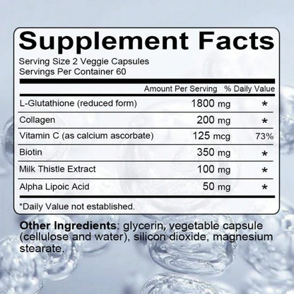 Biotin & Collagen Softgels For Men & Women- Brightens & Evens Skin Tone, Reduces Fine Lines & Wrinkles- 120 Capsules