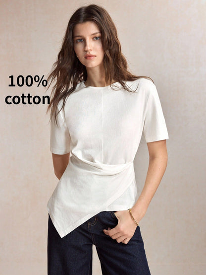 BizChic T-Shirt Casual Sports Style Country Style Daily Business Formal Commute Date Vacation Office Slimming Elegant Sexy Versatile Summer Autumn Halloween Back To School Party Birthday Wedding Guest