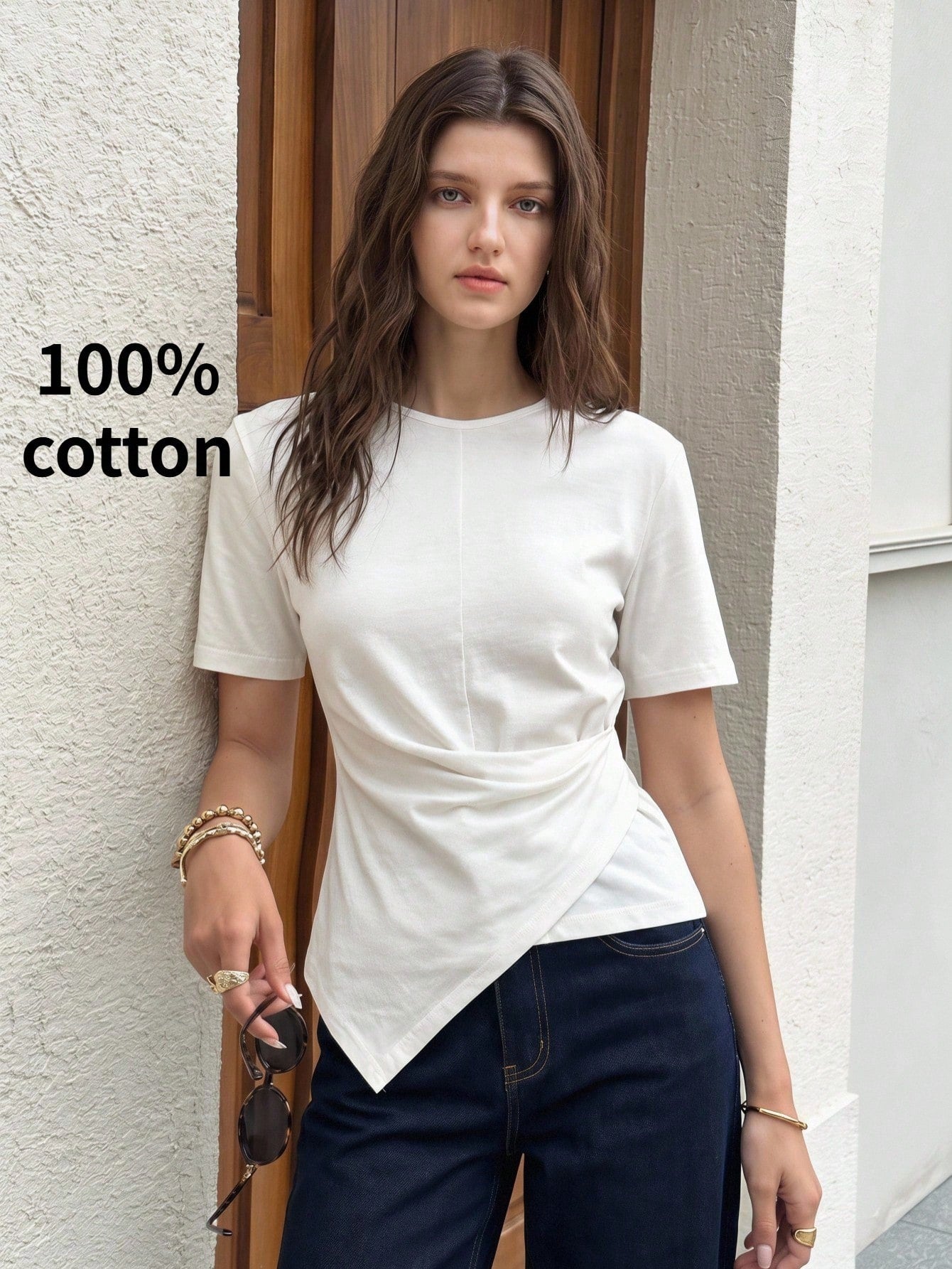 BizChic T-Shirt Casual Sports Style Country Style Daily Business Formal Commute Date Vacation Office Slimming Elegant Sexy Versatile Summer Autumn Halloween Back To School Party Birthday Wedding Guest