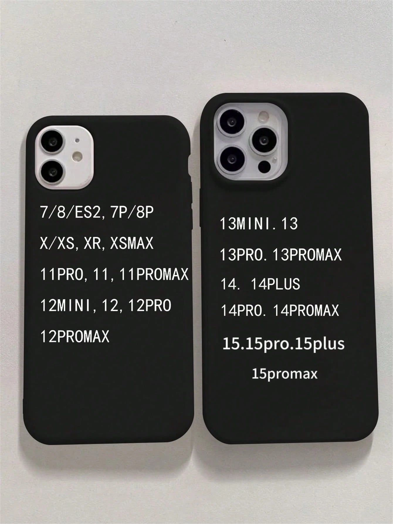 Black Large Hole Candy Minimalist Solid Color Matte Creative Anti-Fall Phone Case Suitable For 11 12 13 14 15 16plus 13promax XR 16 14plus 14promax 13pro Mini 17promax 16promax18promax And Other Model