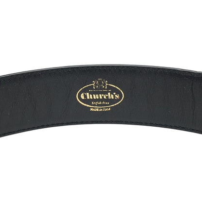 Black Leather Belt 32"