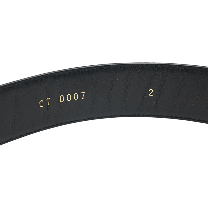 Black Leather Belt 32"