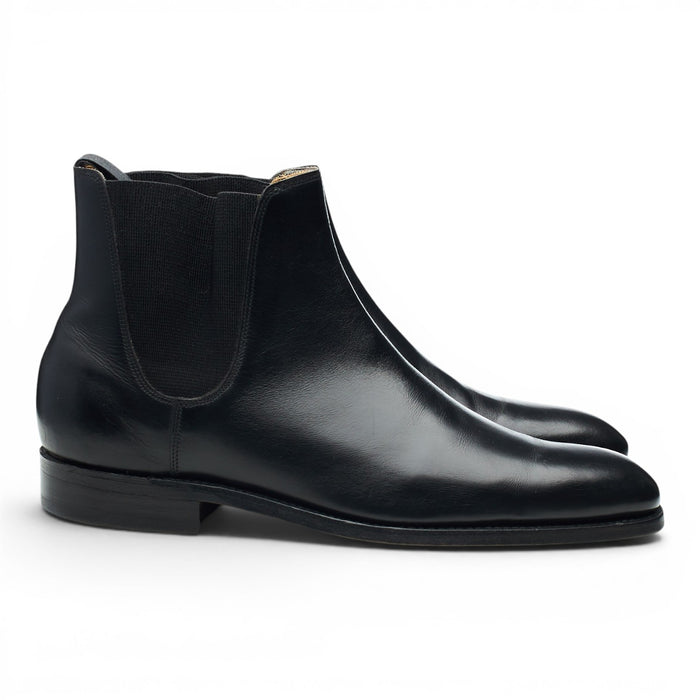 Black Leather Chelsea Boots UK 7 FX