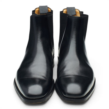 Black Leather Chelsea Boots UK 7 FX