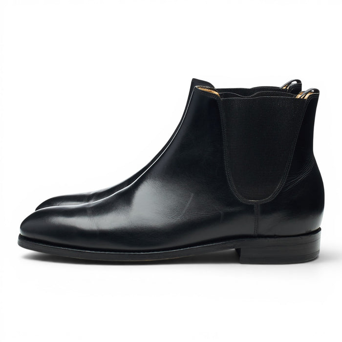 Black Leather Chelsea Boots UK 7 FX