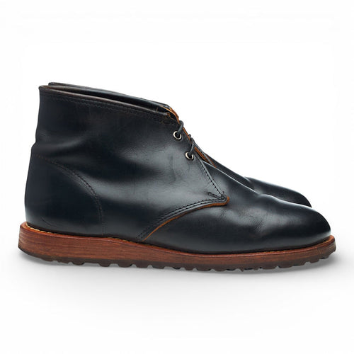 Black Leather Chukka Boots UK 7.5 US 8 E
