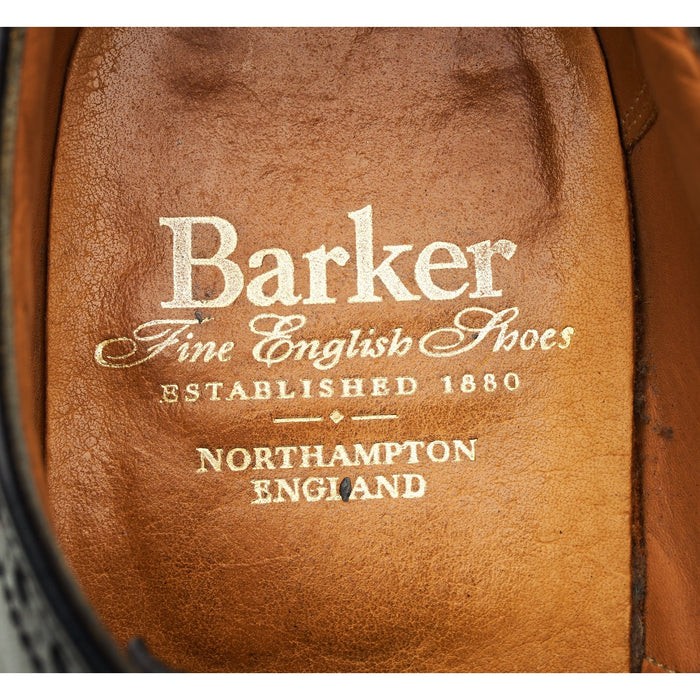 Black Leather Derby Brogues UK 10.5 E