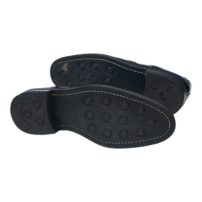Black Leather Derby Brogues UK 7 F