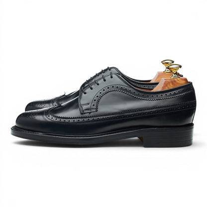 Black Leather Derby Brogues UK 7.5 E