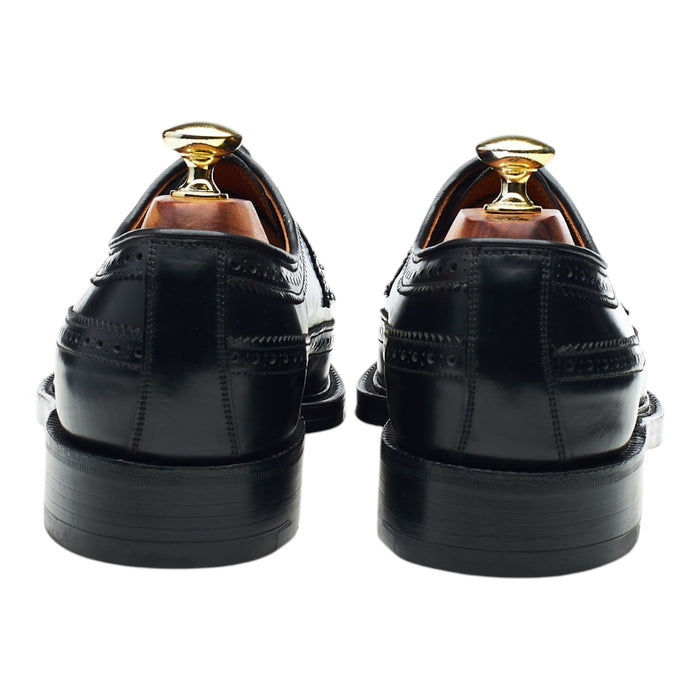 Black Leather Derby Brogues UK 7.5 E