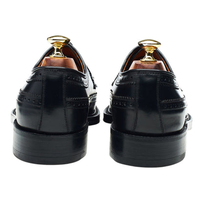 Black Leather Derby Brogues UK 7.5 E