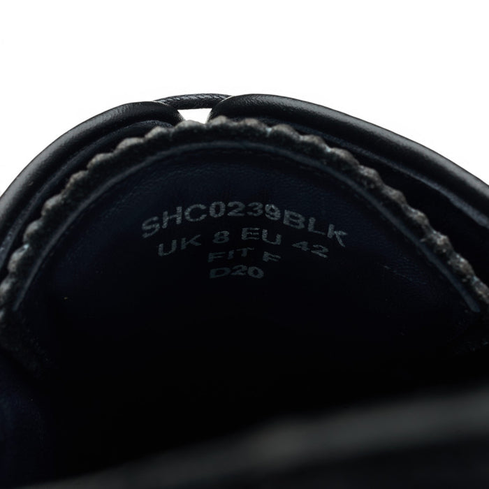Black Leather Derby Brogues UK 8 F