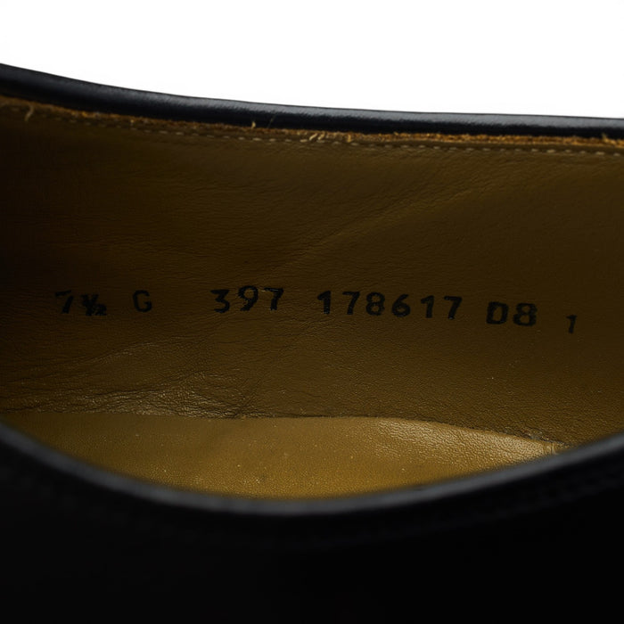 Black Leather Derby UK 7.5 G