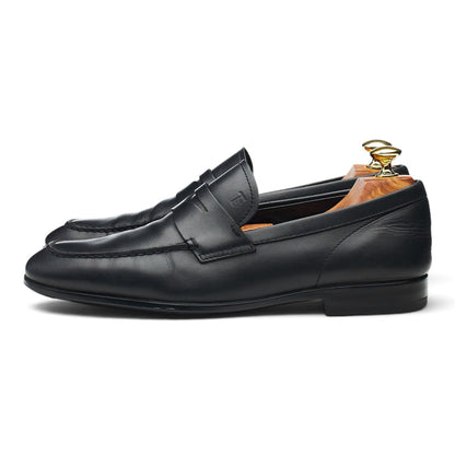 Black Leather Loafers UK 7