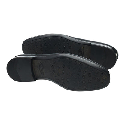 Black Leather Loafers UK 7