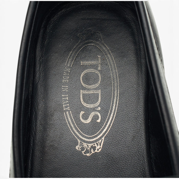 Black Leather Loafers UK 7