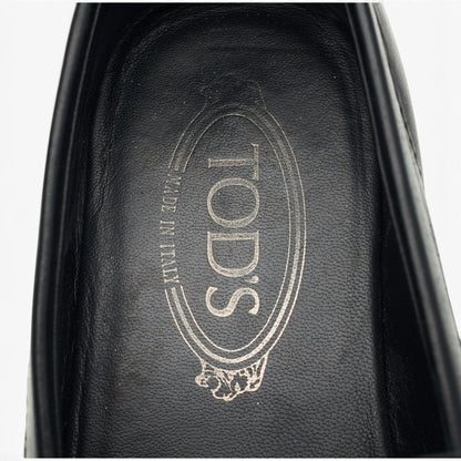 Black Leather Loafers UK 7