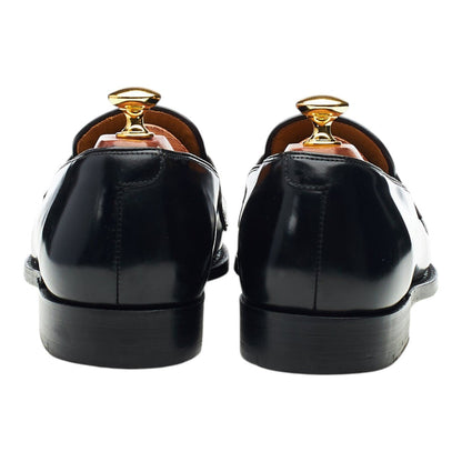 Black Leather Loafers UK 9 F