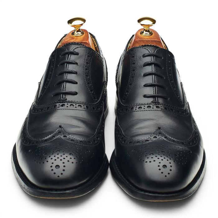 Black Leather Oxford Brogues UK 10