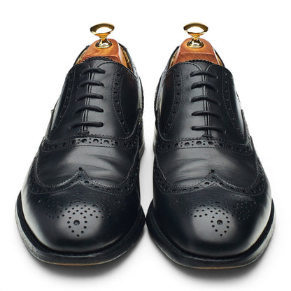 Black Leather Oxford Brogues UK 10