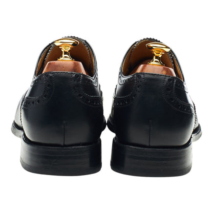 Black Leather Oxford Brogues UK 10
