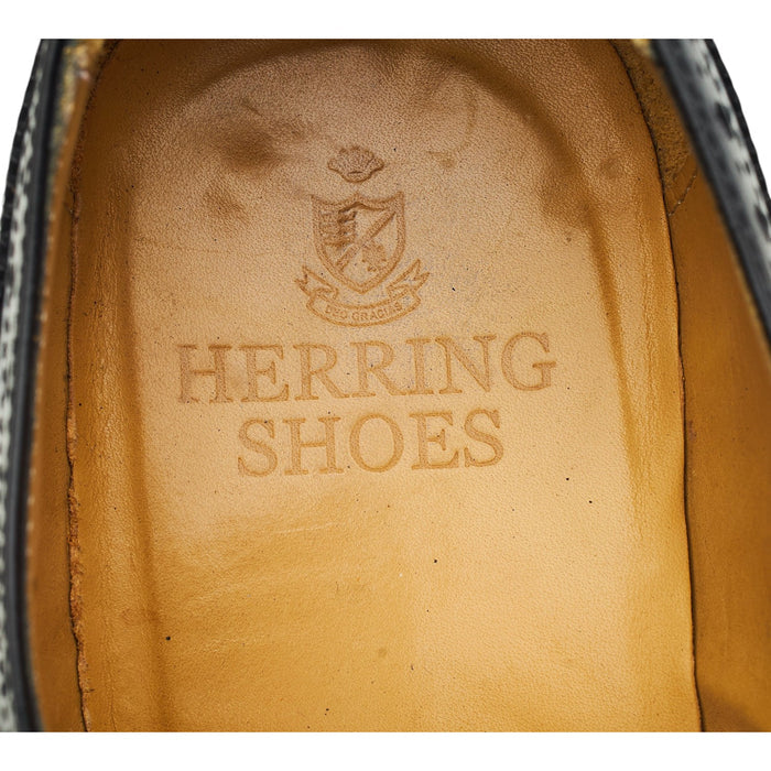 Black Leather Oxford Brogues UK 10