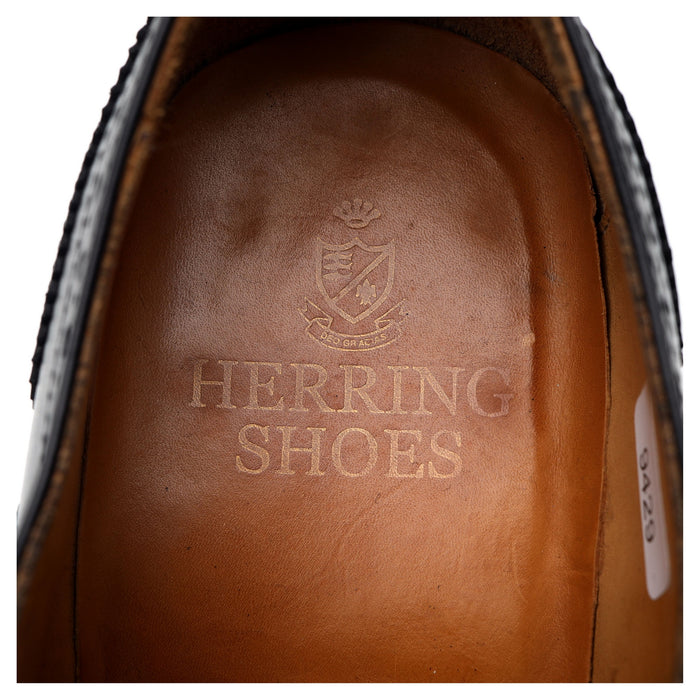 Black Leather Oxford Brogues UK 6 F