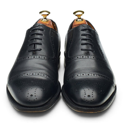 Black Leather Oxford Brogues UK 7.5 G