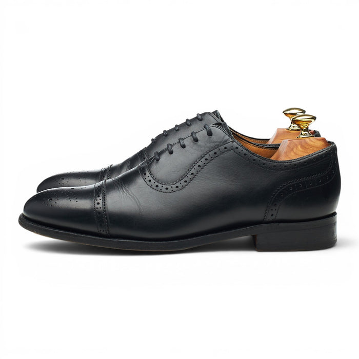 Black Leather Oxford Brogues UK 7.5 G