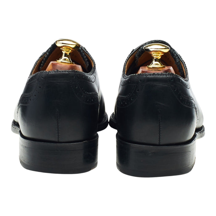 Black Leather Oxford Brogues UK 7.5 G