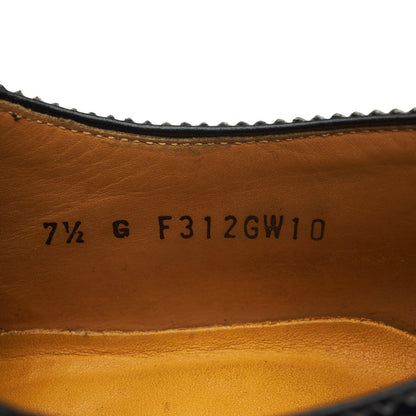 Black Leather Oxford Brogues UK 7.5 G