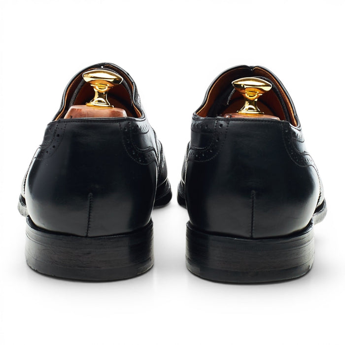 Black Leather Oxford Brogues UK 9.5 G