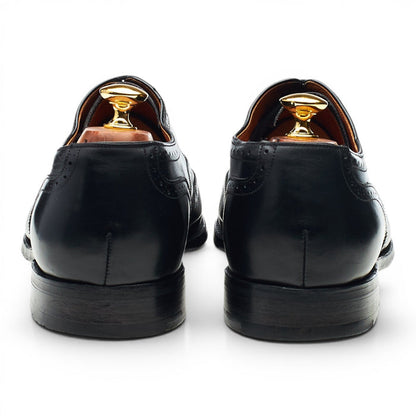 Black Leather Oxford Brogues UK 9.5 G