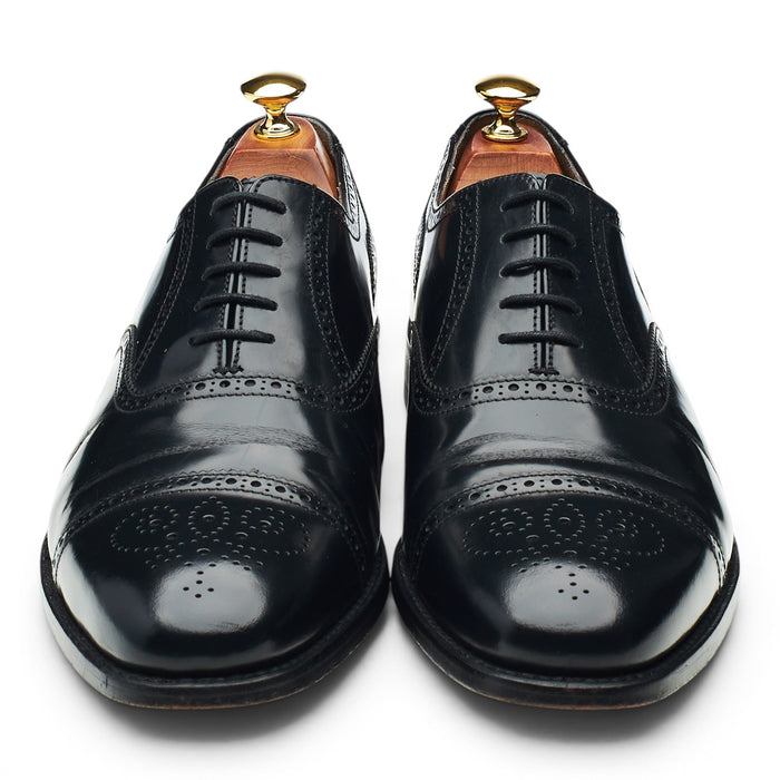 Black Leather Oxford Brogues UK 9.5