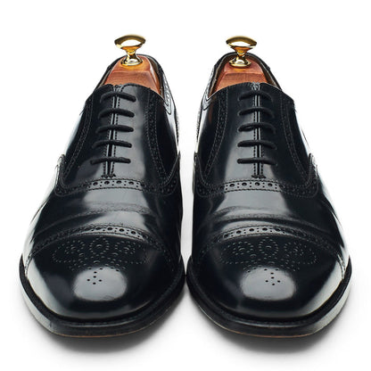 Black Leather Oxford Brogues UK 9.5