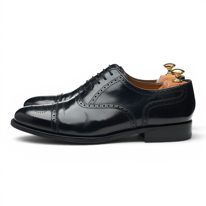 Black Leather Oxford Brogues UK 9.5