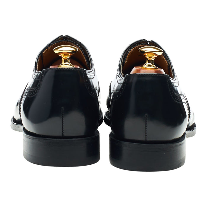 Black Leather Oxford Brogues UK 9.5