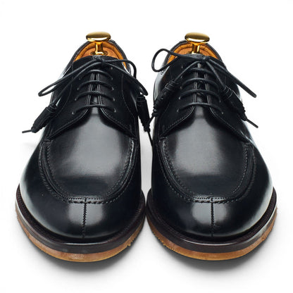 Black Leather Split Toe Derby UK 6