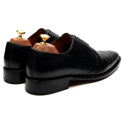 Black Leather Wholecut Oxford UK 9
