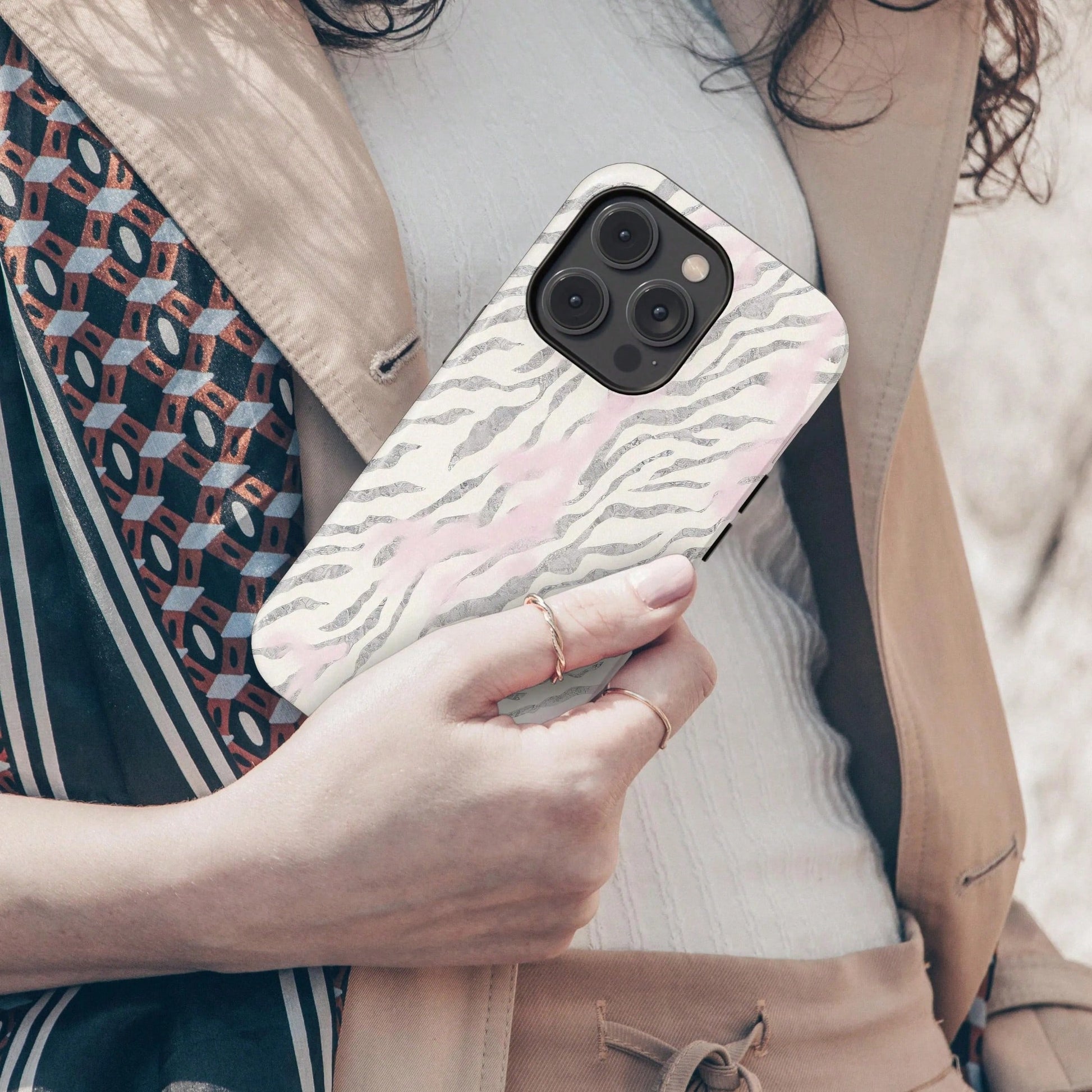 Black Leopard Pattern Fashion Phone Case, Leopard Print Phone Case, Black Leopard Design Phone Case Compatible With IPhone 17, 16e, 15 Pro Max, 14 Plus, 14 Pro, 13, 12, 11 Birthday