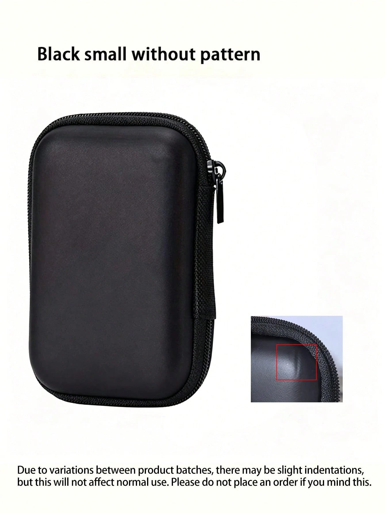 Black Leopard Print EVA Hard Shell 4.3-Inch Compact Storage Box- Travel Protective Storage Bag, Suitable For Electronic Accessories, Earphones, Hard Drives And Data Cables; Anti-Drop Zipper Pouch (St