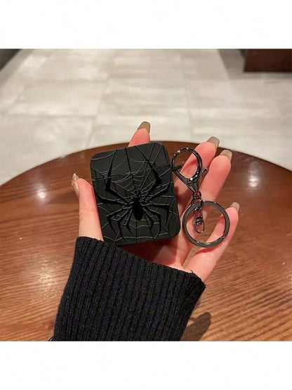 Black Spider/Butterfly Style Protective Case Compatible With Apple Wireless Earphones, Anti-Scratch And Anti-Drop Cover