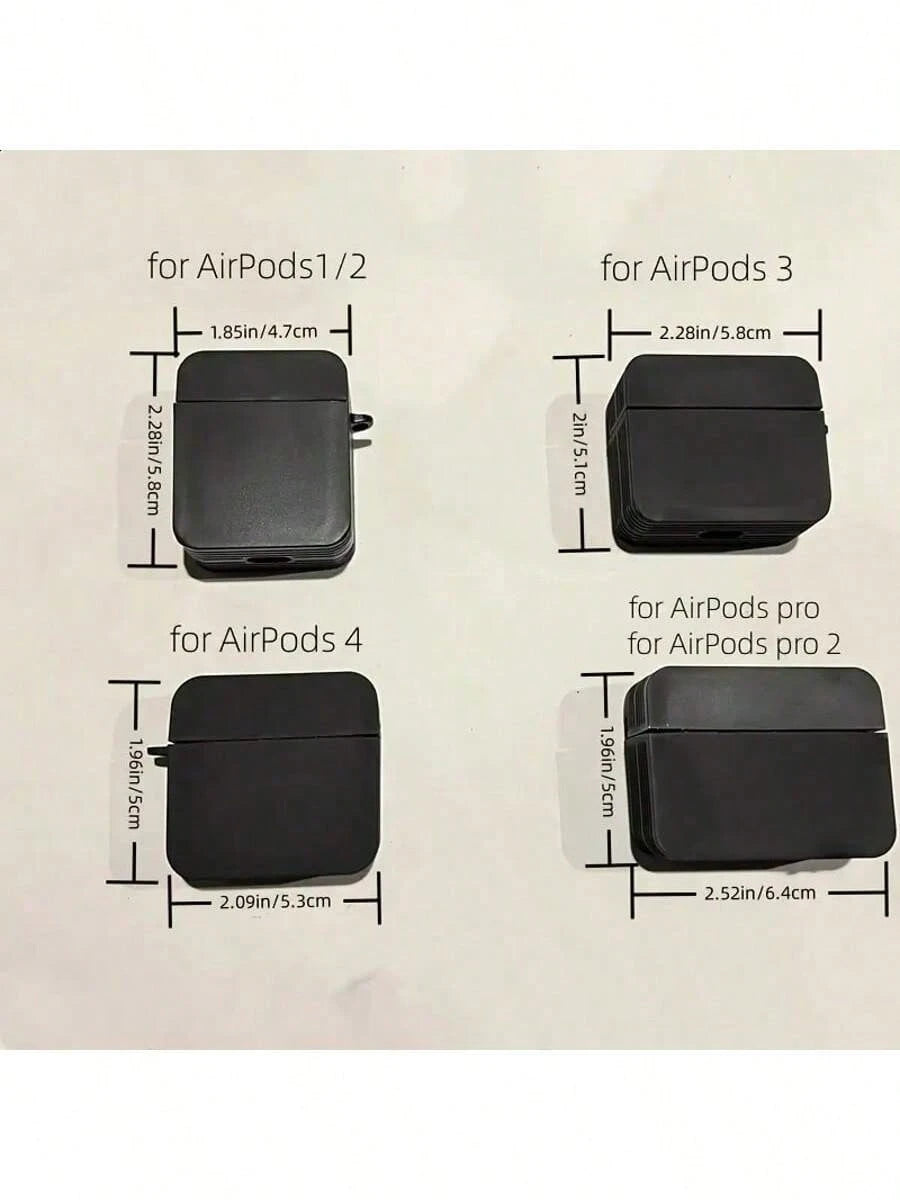 Black Spider/Butterfly Style Protective Case Compatible With Apple Wireless Earphones, Anti-Scratch And Anti-Drop Cover
