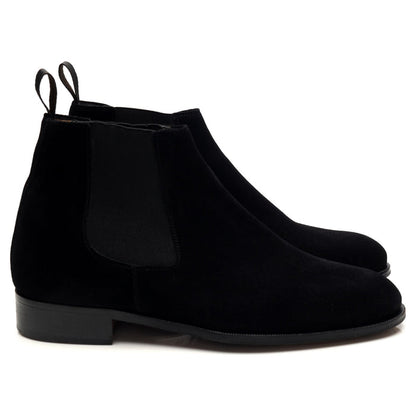 Black Suede Chelsea Boots UK 6.5