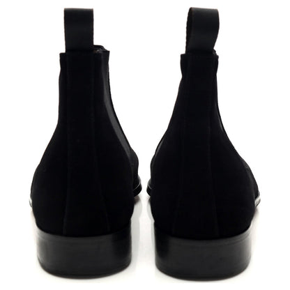 Black Suede Chelsea Boots UK 6.5