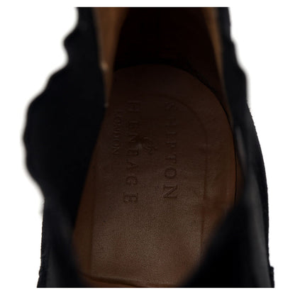 Black Suede Chelsea Boots UK 6.5
