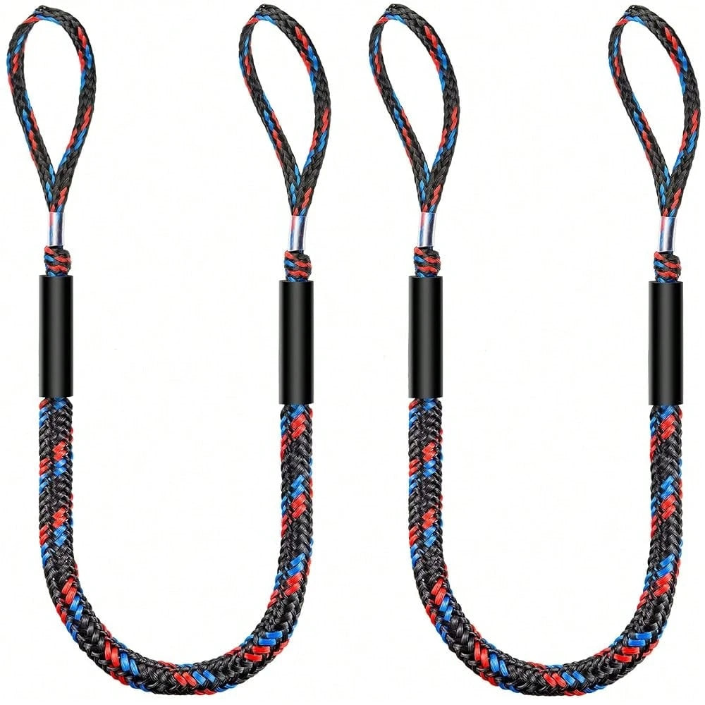 Boat Bungee Dock Lines, Mooring Lines, Boating Gifts For Men, Boat Accessories, Pontoon Accessories, Perfect For Bass Boat, Jet Ski (6 Feet)